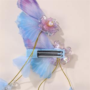 ใหม่ปิ่นปักผมรูปผีเสื้อแสนหวานแบบเกาหลีสำหรับเด็กผู้หญิงกิ๊บติดผมประดับมุกดอกไม้พู่ห้อยน่า<span class=keywords><strong>รัก</strong></span>สำหรับตกแต่ง - Product Image 2