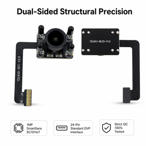 โมดูลกล้อง 1MP SC101IoT DVP ความละเอียด 720P 30FPS มุมกว้าง 120 องศา 24 พิน FPC พร้อมอินฟราเรด 940nm สำหรับมองเห็นในเวลากลางคืน เหมาะสำหรับบอร์ดกล้องวงจรปิดสำหรับเด็กอัจฉริยะ - Product Image 4