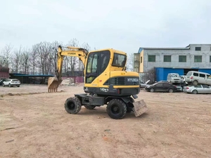 Used Original Korea Hyundai 60W Second <b>Hand</b> Wheel <b>Mini</b> Excavator 6 Tons Hyundai 60W-7 Hyundai 60WVS - Product Image 2