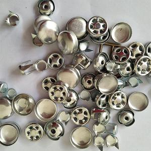 Boutons <span class=keywords><strong>à</strong></span> <span class=keywords><strong>pression</strong></span> ronds en argent avec capuchon bombé pour couture, DWDP-BT01, 13/15/17/20/21/22/24 mm, boutons pour casquette de baseball - Product Image 2