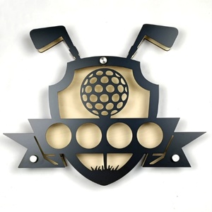 Soporte para Tees de Golf Personalizado, Divertido y Moderno, con Diseño de Carrito y Cubo Organizador, para Montar en Pared - Product Image 3