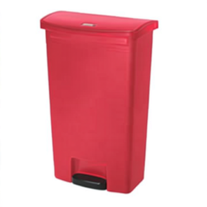 Cestino per rifiuti a pedale in resina rosso 68 L per uso interno ed esterno - Product Image 2