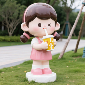 Figura de Mascota Personalizada de FRP de Alta Densidad, Tamaño <span class=keywords><strong>Real</strong></span>, para Decoración Artística en Parques de Atracciones y Propiedades Inmobiliarias, Modelo D193 - Product Image 4