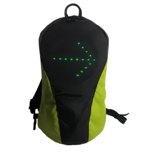 Mini mochilas escolares con luz indicadora de nailon para niños, mochila con diseño geométrico personalizado, Led, informal