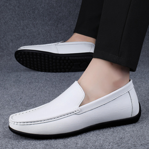 Factory Supply Custom Logo Black for All Seasons <strong>Rubber</strong> Handmade Genuine Leather Oxfords Dress Office Men Wedding <strong>Loafers</strong> - Product Image 5