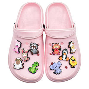 Abalorios para Zapatos con Diseño de Animales Salvajes de Safari, con León, Elefante y <span class=keywords><strong>Jirafa</strong></span>, Accesorios Personalizados de PVC con Temática de Zoológico - Product Image 2