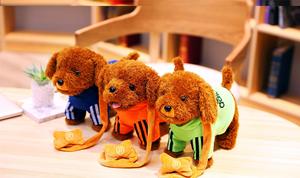 <span class=keywords><strong>Chien</strong></span> en laisse électrique en peluche <span class=keywords><strong>qui</strong></span> <span class=keywords><strong>parle</strong></span>, <span class=keywords><strong>marche</strong></span>, aboie, bouge <span class=keywords><strong>et</strong></span> chante comme un <span class=keywords><strong>chien</strong></span> jouet d'enregistrement Teddy Talker - Product Image 2