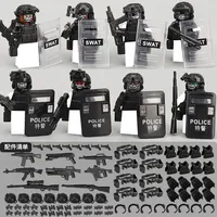 Juguetes Militares Especiales, Sets de Bloques de Construcción de Fuerzas Especiales, SWAT, Comando Fantasma, Policía, Soldados, Figuras de Acción del Ejército, Armas, Ladrillos de Juguete