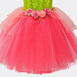 Vestido de Ballet con Tirantes Finos y Decoración de Flores 3D para Niñas, Traje Profesional para Actuaciones de Ballet y Danza Escénica - Product Image 3