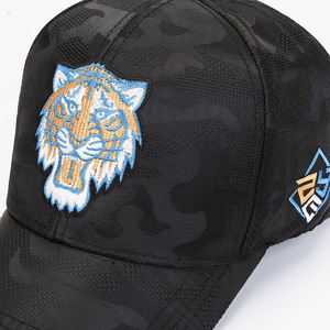 Gorra de Béisbol Blanca con Camuflaje de <span class=keywords><strong>Tigre</strong></span>, Bordada, de Secado Rápido, Malla Transpirable, Unisex, Ajustable, Resistente, para Exteriores, OEM, ODM, Mayorista - Product Image 3