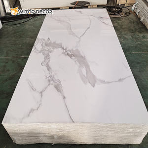 Luxury UV Sheets Marble Type Wall Panel Fireproof Faux Stone Modern Wall Panels <strong>Interior</strong> Boards Customized Size <strong>for</strong> <strong>Halls</strong> Villa - Product Image 3