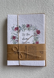 ชุดการ์ดอวยพรคริสต์มาสทำจากกระดาษทำมือพร้อมพิมพ์ออฟเซ็ตชุดผูกปอกระเจาซองจดหมายคราฟท์ - Product Image 3