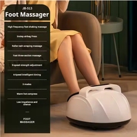 Appareil de massage des pieds et des jambes tendance, à compression d'air électrique, chauffant, avec vibration Shiatsu, pour pieds et mollets