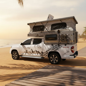 Camionetas Pickup 4x4 con <span class=keywords><strong>Remolque</strong></span> Deslizante de Aluminio, Diseño Plegable e Impermeable de Calidad Premium - Product Image 2