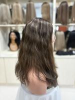 Perruque en cheveux humains vierges à 100 %, dentelle suisse HD, respirante et transparente, taille de bonnet petite, moyenne, grande