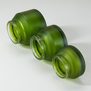 Glass Oblique Shoulder Cream Jar 15g 30g 50g 100g Slant Shoulder Empty Glass Jar for Skincare Beauty - Product Image 5