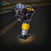 Compacteur manuel avec moteur 5,5 CV, construction en acier pour la compactation des sols et des fossés