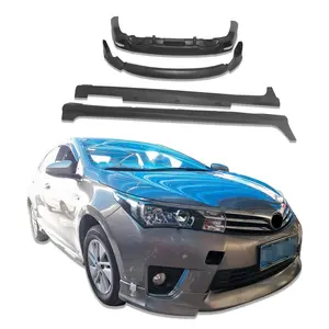 Car Accessories Taiwan Style Car Body Kits Rear Diffuser Lip for Toyota Corolla 2014-2017 ABS Material Front Lip Side Skirts