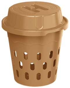 Composteur à vers de terre encastrable pour extérieur avec couvercle, bac à vermicompost souterrain, seau à compost en plastique pour déchets alimentaires de jardin et de cuisine - Product Image 5