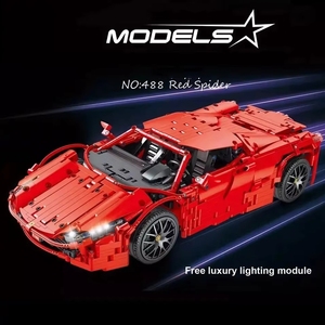 Vente flash : MOULD <span class=keywords><strong>KING</strong></span> 13048 <span class=keywords><strong>Voiture</strong></span> RC motorisée High-Tech Red Spider Super Modèle, blocs de construction, briques, jouets pour enfants - Product Image 1