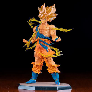 17cm <span class=keywords><strong>Son</strong></span> <span class=keywords><strong>Goku</strong></span> Super Saiyan Anime personaje figura película dibujos animados figura personalizada Pvc muñeca Juguetes - Product Image 3