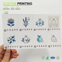 Feuilles d'étiquettes PP personnalisées avec logo Rose Lavande Apothecary – Vente en gros, qualité professionnelle supérieure, série Pro, pack premium