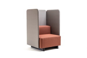 <b>Modern</b> Dual Modular Office <b>Sofa</b> Single Seater Acoustic Pod Fabric Cover Fully Upholstered Acoustic Home Office Living Room - Product Image 4