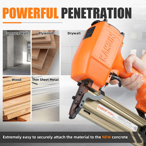 KAMSIN ST64 14规格气动混凝土丁字钉枪，带400个3/4 “混凝土丁字钉，3/4” 至2-1/2 ”壁板混凝土钉枪 - Product Image 2