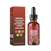 Gouttes liquides de berbérine tout-en-un en gros avec cannelle de Ceylan, chrome, melon amer et berbérine HCL pour un soutien général