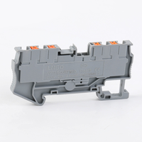 Bloc de bornes sur rail DIN PT2.5-QUATTRO 2 entrées 2 sorties, connecteur à ressort enfichable 800V 24A 0.2-2.5mm²