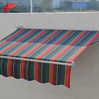 Tissu de remplacement pour auvent - Anthracite, anti-UV, enduit PU, auvent rétractable de remplacement, 300 x 250 cm