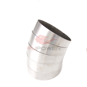 Collecteur d'échappement turbo en acier inoxydable <span class=keywords><strong>de</strong></span> 3 pouces, entièrement soudé, rond, à découpe en forme <span class=keywords><strong>de</strong></span> queue <span class=keywords><strong>de</strong></span> homard, à 60 degrés - Product Image 1