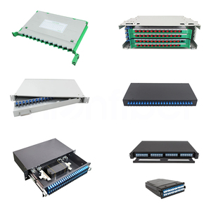 Caja ODF de <span class=keywords><strong>36</strong></span> Fibras para Riel DIN de 19 Pulgadas, Panel de Conexión de Fibra Óptica 36F para Riel DIN, Caja de Distribución de Fibra Óptica Vacía con Conectores SC APC - Product Image 3
