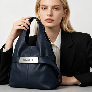 Bolso de Hombro Tipo Hobo para Mujer, de Cuero PU, Gran Capacidad, Casual, para Uso Diario - Product Image 1