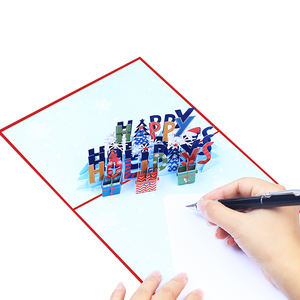 Biglietti d'<span class=keywords><strong>auguri</strong></span> Pop-up fatti a mano 3D per la festa del papà di Natale <span class=keywords><strong>auguri</strong></span> di "buone vacanze" per occasioni speciali fatte di carta - Product Image 5