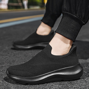 Men Mesh Slip on Walking Shoes Spring Breathable Lightweight Fitness Casual <b>EVA</b> Midsole Rubber Outsole - Product Image 3