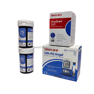 Bandelettes de <span class=keywords><strong>test</strong></span> de glycémie Sinocare Safe AQ Angel - Product Image 1