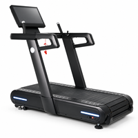 Tapis roulant commercial K-FIT GSK9 à barreaux, écran tactile intelligent, Bluetooth, projection d'écran via application, HDMI, 180 kg, pour la maison et la salle de sport