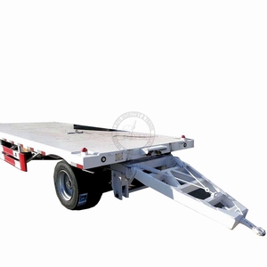 Plateau de remorquage à suspension mécanique, 2 axes, barre de traction, conteneur plat, camion à remorque complète, livraison gratuite - Product Image 1