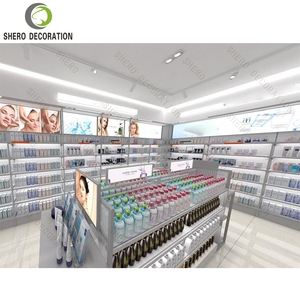 Diseño Interior Personalizado para Tiendas de Belleza, Mueble de Exhibición de Maquillaje de Madera Moderno, Mueble de Exhibición para Tiendas de Cosméticos y Productos para el Cuidado de la Piel - Product Image 4