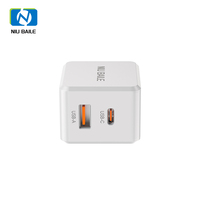 NIUBAILE Chargeur mural portable pliable 45W Mini GaN PD3.1 à charge rapide USB-C, écologique, pour téléphones mobiles