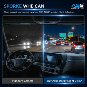 Monitor de 7 Pulgadas IPS AHD 1080P con Sistema AI <span class=keywords><strong>BSD</strong></span>, Pantalla Dividida en 4, Detección Humana y 4 Cámaras Impermeables para Camiones - Product Image 4