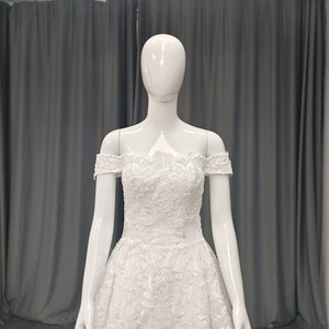 Vestidos de Novia Lsany244, Vestidos de Novia con Corte en A, Estilo Corsé con Encaje, Elegantes y Sensuales, con Hombros Descubiertos, Jancember - Product Image 3