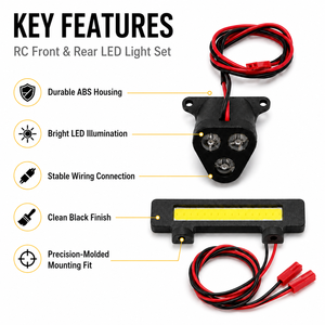 ชุดไฟหน้า-ไฟท้าย LED สำหรับรถ RC ขนาด 1/8 <span class=keywords><strong>Talion</strong></span> 6S EXB รถออฟโรด อะไหล่แต่ง - Product Image 1