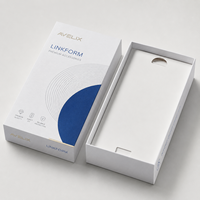 Boîte cadeau rigide personnalisée avec couvercle et base, emballage OEM pour accessoires de téléphone