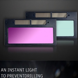 Auto oscuramento del casco di saldatura filtro vero colore 108*50*5mm confortevole a cristalli liquidi protezione per saldatura ad energia <span class=keywords><strong>solare</strong></span> - Product Image 3