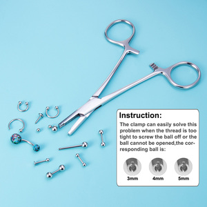 Alicates de joyería para <span class=keywords><strong>Piercing</strong></span>, pinzas para <span class=keywords><strong>Piercing</strong></span> corporal - Product Image 4