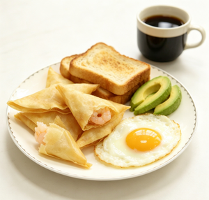 Bocados de Samosa de Camarón Empanizado Crujiente Pre-frito, Congelado Rápido, Listo para Cocinar, Aperitivo, Camarones Empanizados, Comida Rápida, Congelado, <span class=keywords><strong>Precocido</strong></span> - Product Image 1