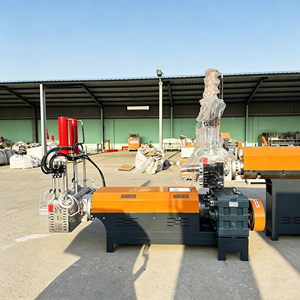 Medium Custom Capacity Calcium Carbonate Filled Hollow Barrel Pelletizer Industrial 300Kg/H Plastic Granulation Plant Maker - Product Image 2
