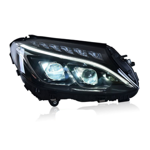 Especialmente utilizado para <span class=keywords><strong>Mercedes</strong></span> <span class=keywords><strong>Benz</strong></span> C W205 montaje de faros <span class=keywords><strong>C180</strong></span> C200 C260 lámpara de circulación diurna modificada lente LED faro. - Product Image 5